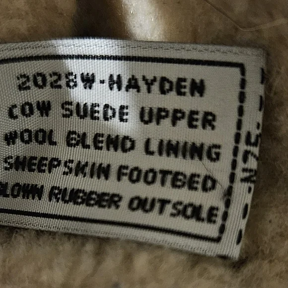 BEARPAW Womens Suede Hayden Winter Wedge Hickory II Boots Size 7 Pre-Owned EUC - Picture 6 of 7